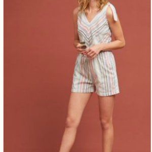 July Striped Romper (Anthropologie)